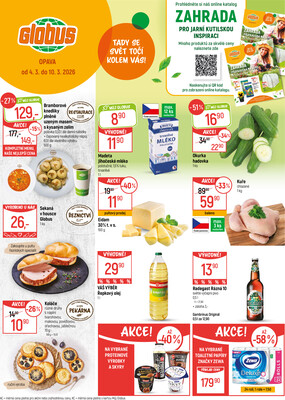 Akční leták Globus 4.3. - 10.3.2026 - Globus Opava