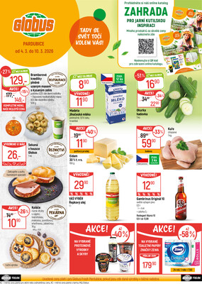 Akční leták Globus 4.3. - 10.3.2026 - Globus Pardubice