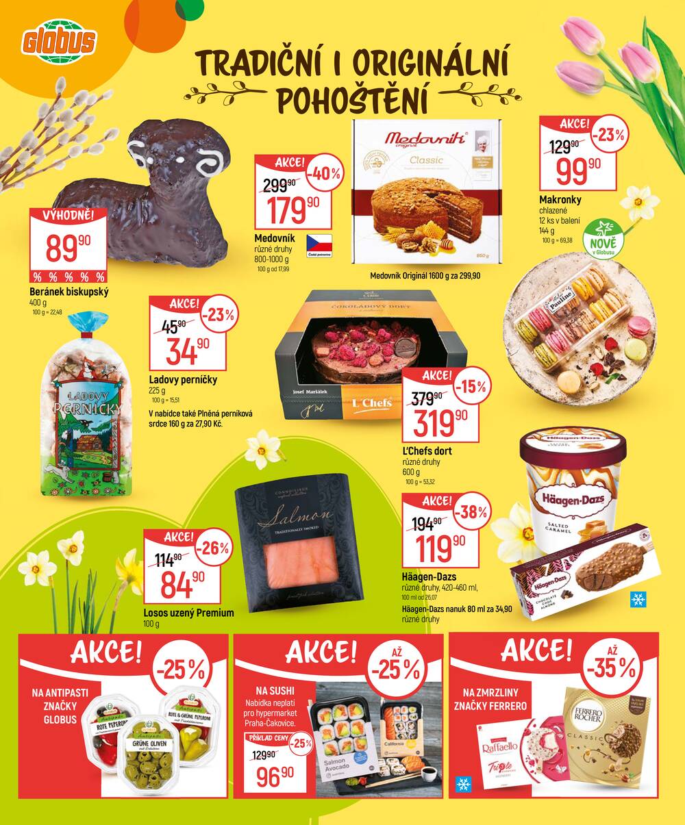 Akční leták Globus 4.3. - 5.4.2026 - Globus Chotíkov u Plzně