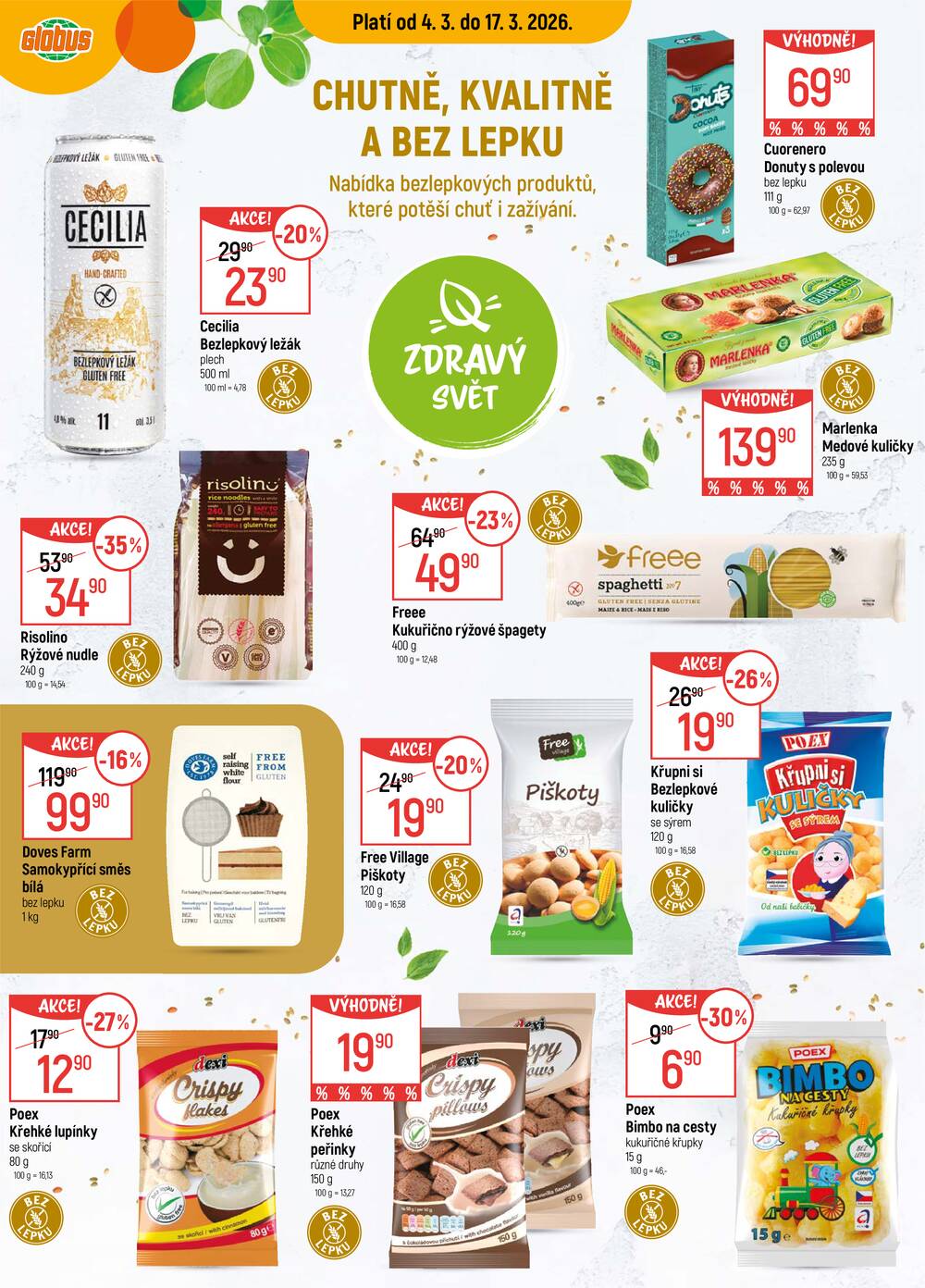 Akční leták Globus 4.3. - 10.3.2026 - Globus Brno Ivanovice