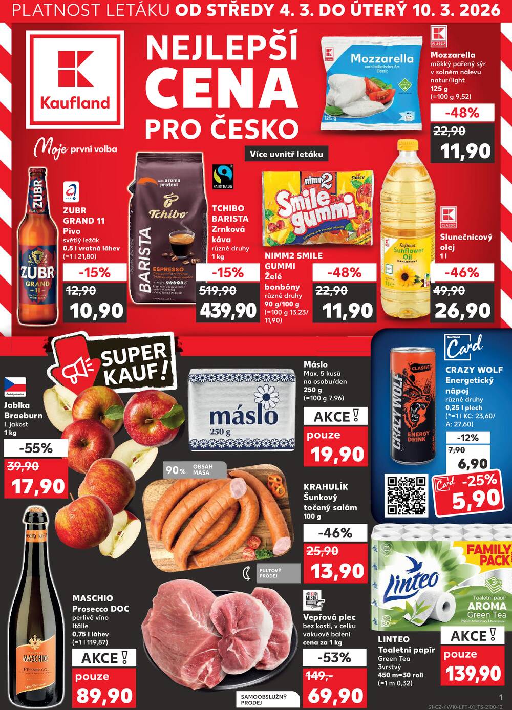 Leták Kaufland - Kaufland 4.3. - 10.3. - Kaufland - Chomutov - Otvice - strana 1