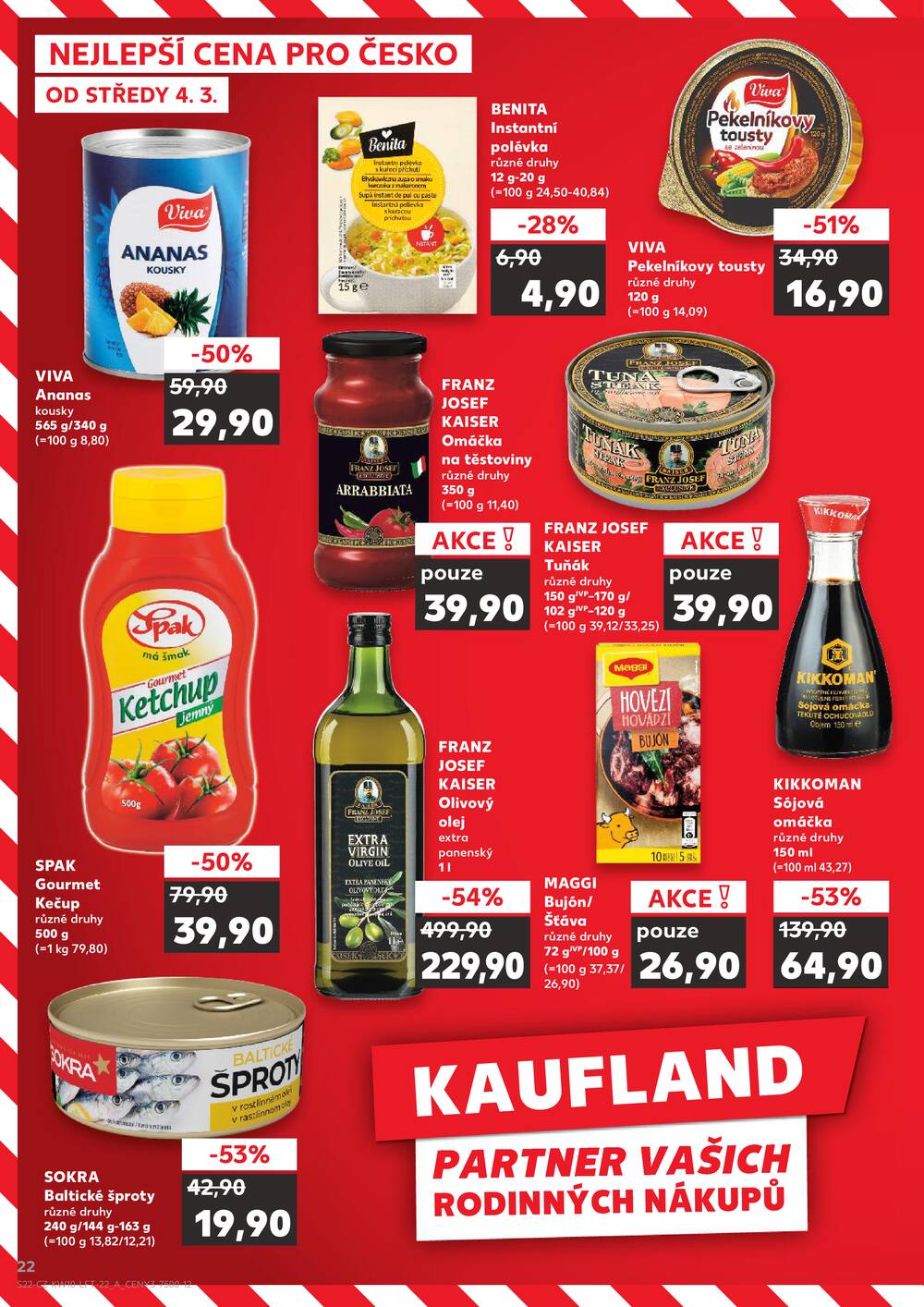Leták Kaufland - Kaufland 4.3. - 10.3. - Kaufland - Velké Meziříčí - strana 22