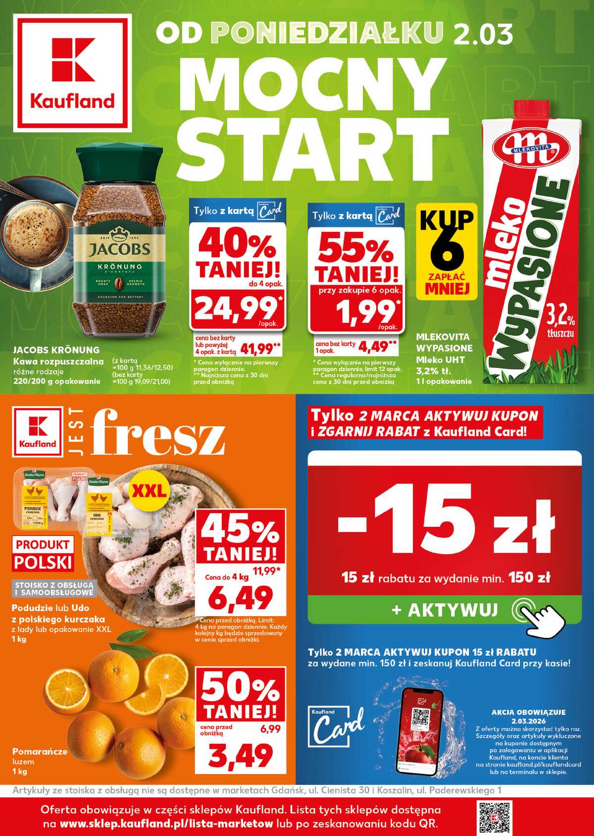 Leták Kaufland Polsko 2.3.-4.3.2026 - Silný start strana 1