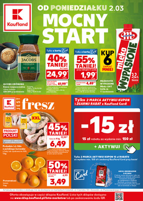 Leták Kaufland Polsko 2.3.-4.3.2026 - Silný start