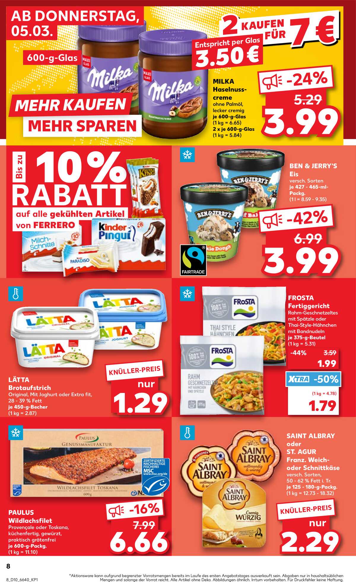 Leták Kaufland Německo 5.3.-11.3.2026 strana 8
