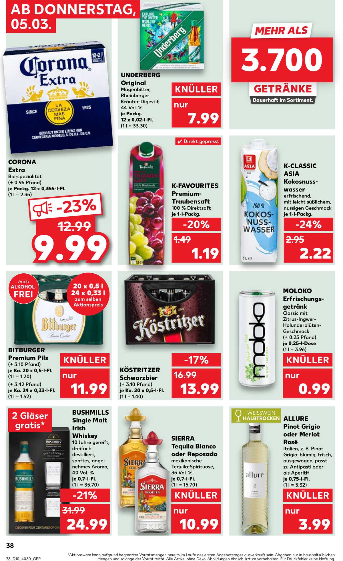 Leták Kaufland Německo 5.3.-11.3.2026 strana 38