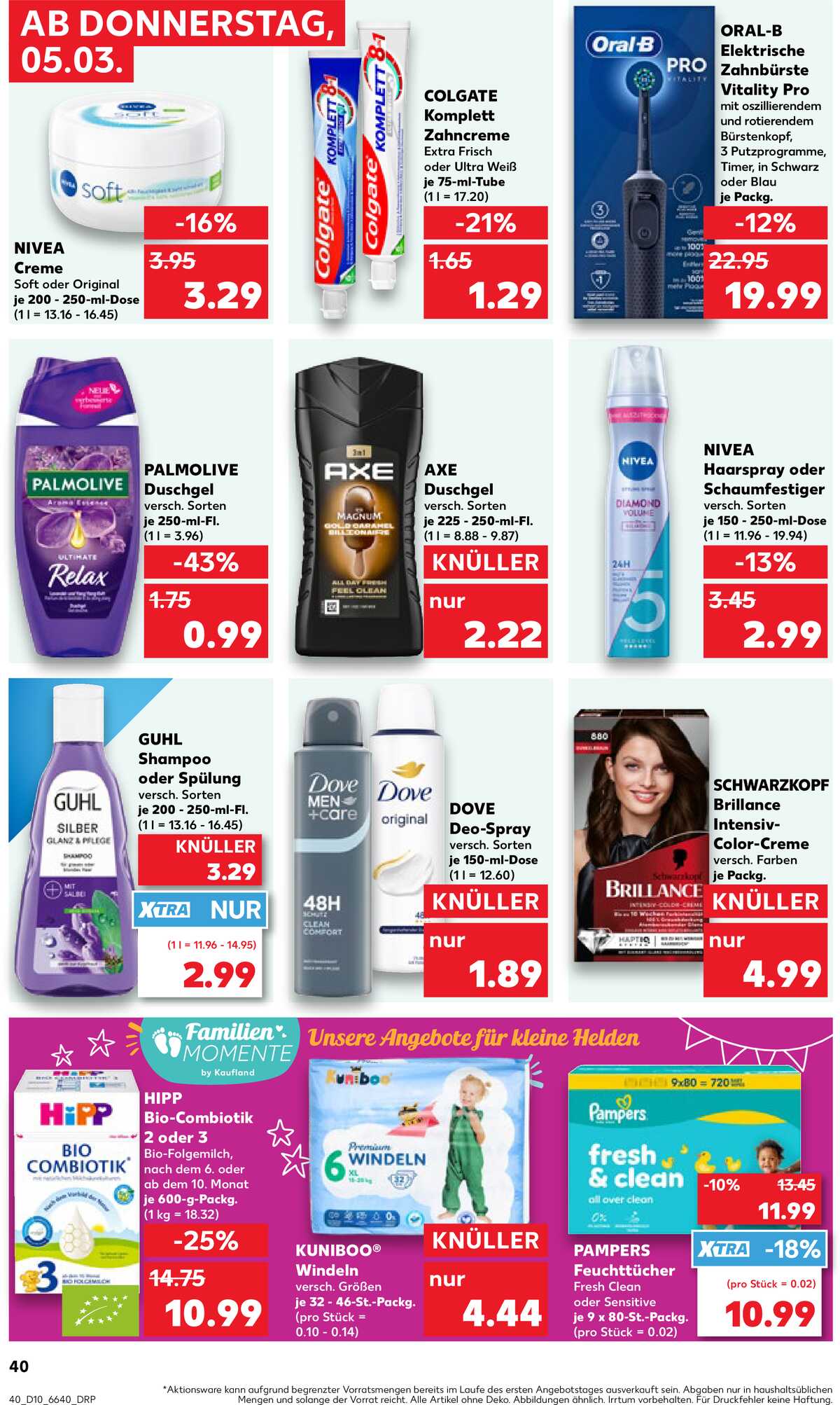 Leták Kaufland Německo 5.3.-11.3.2026 strana 40