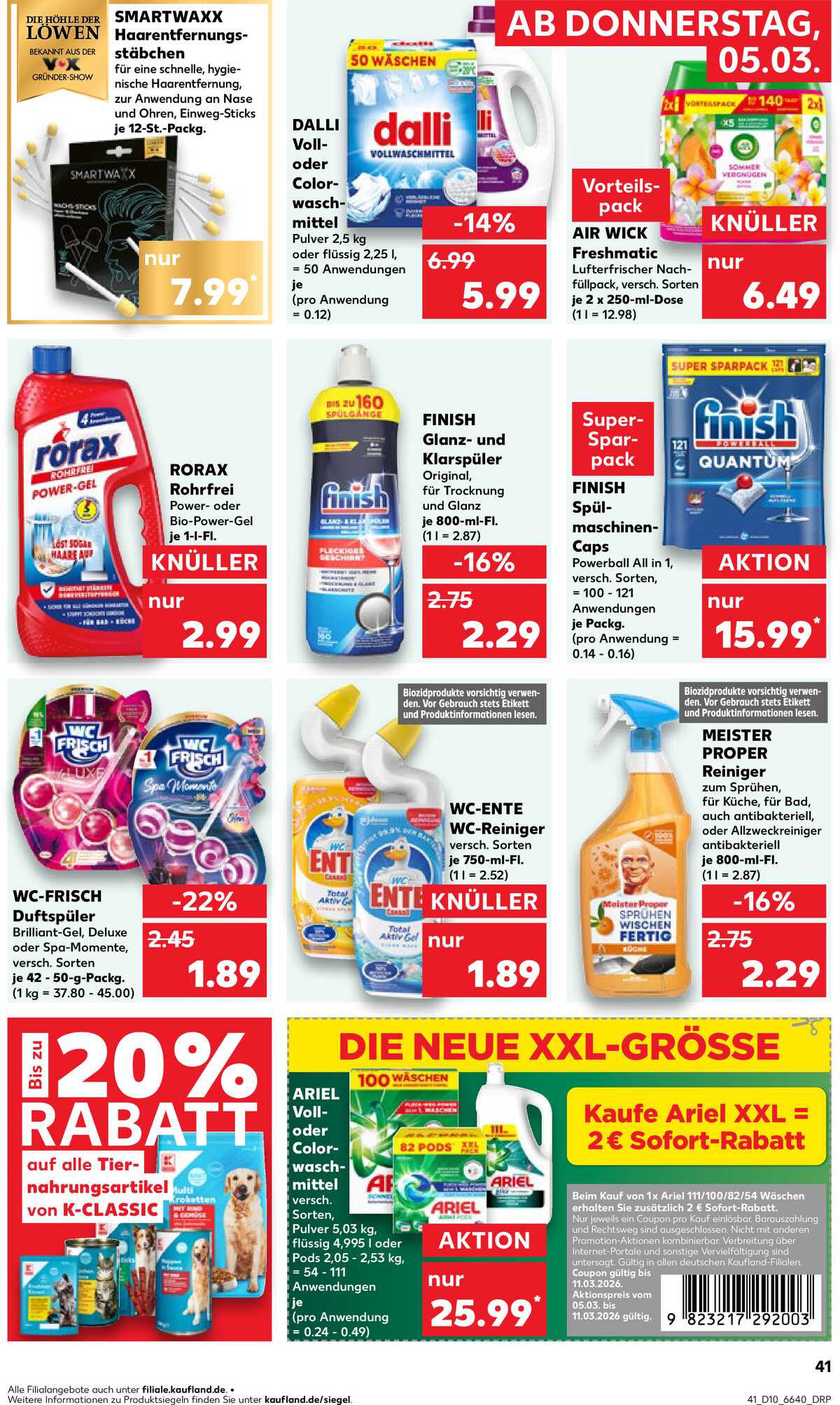 Leták Kaufland Německo 5.3.-11.3.2026 strana 41