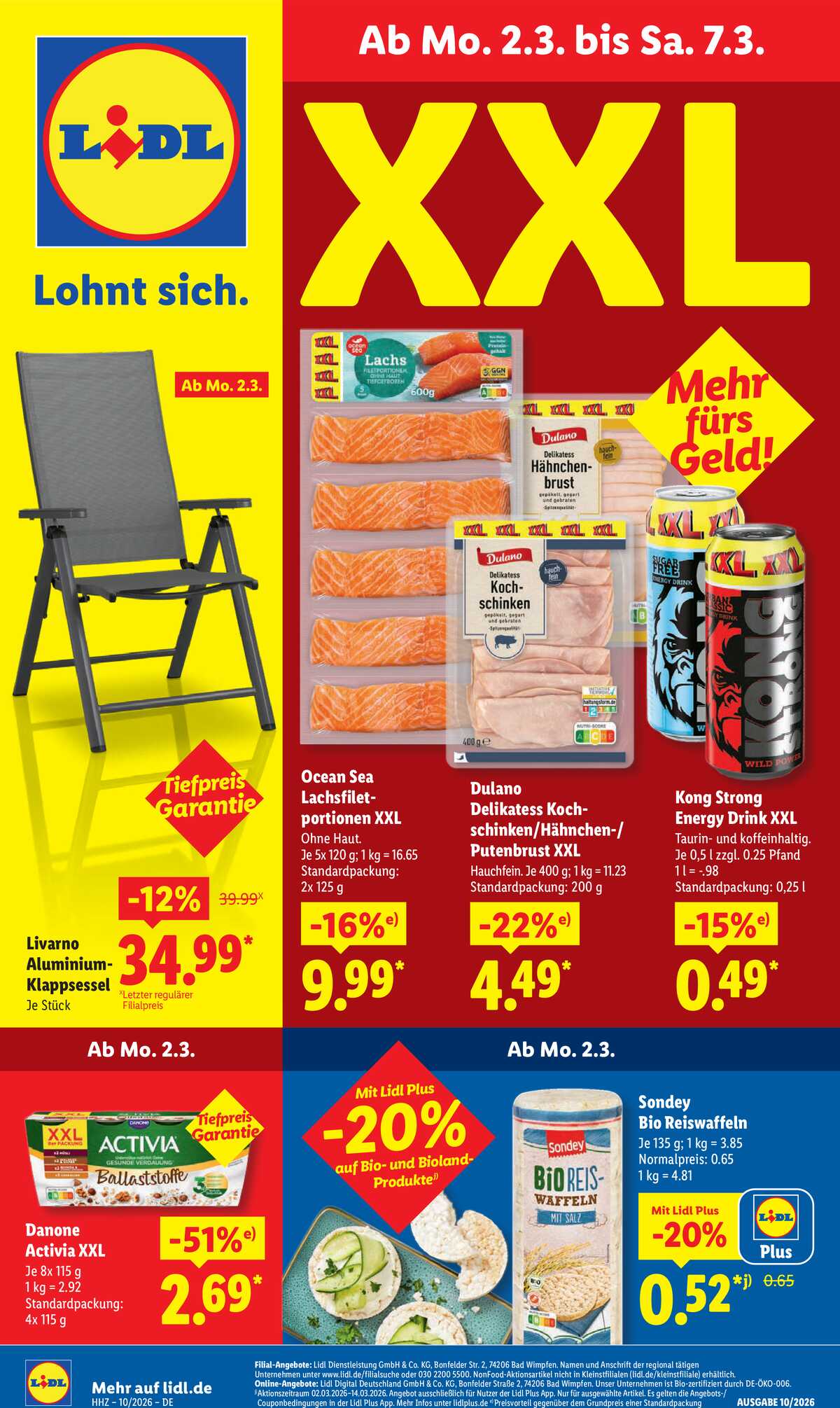 Leták Lidl Německo 2.3.-7.3.2026 strana 1