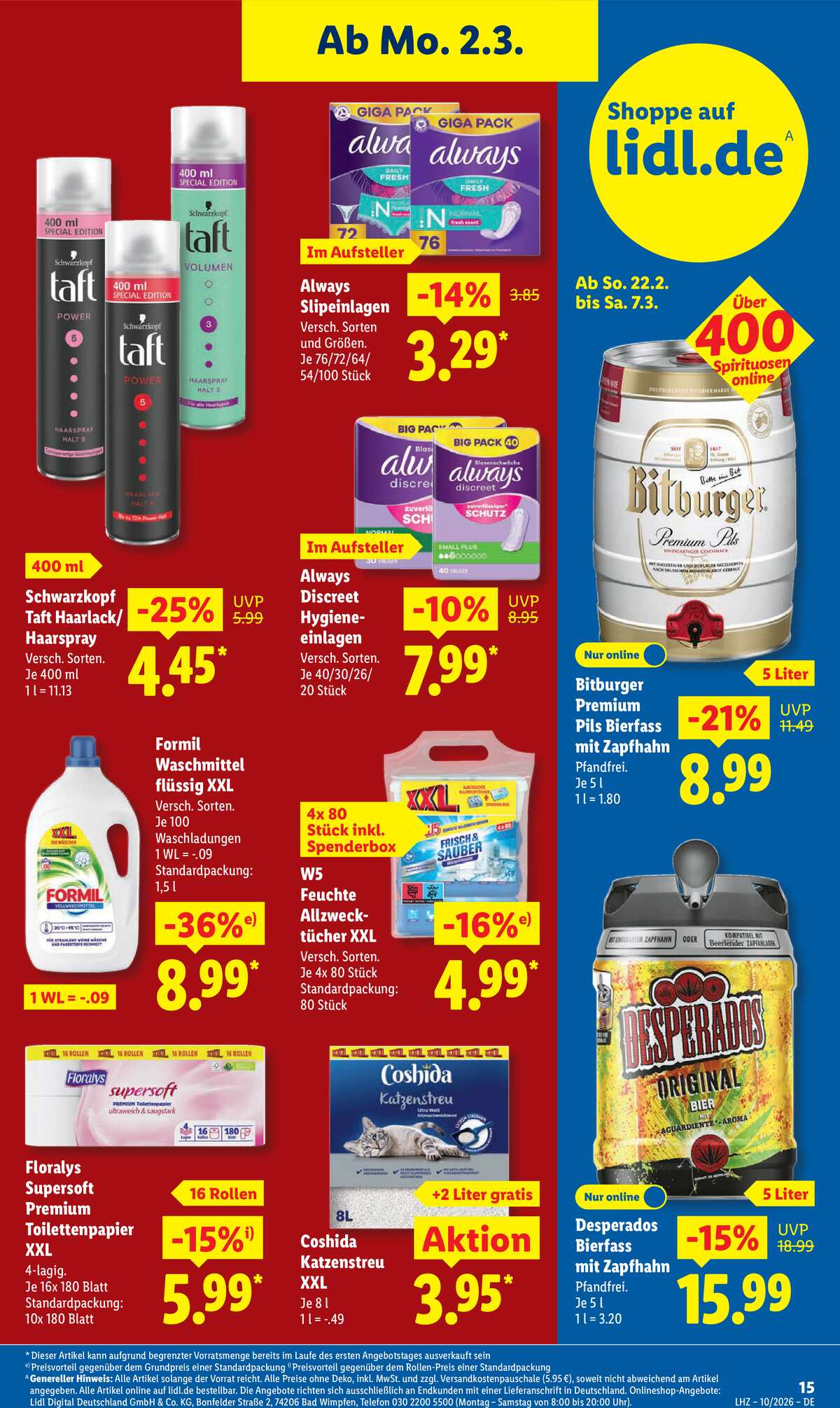 Leták Lidl Německo 2.3.-7.3.2026 strana 33