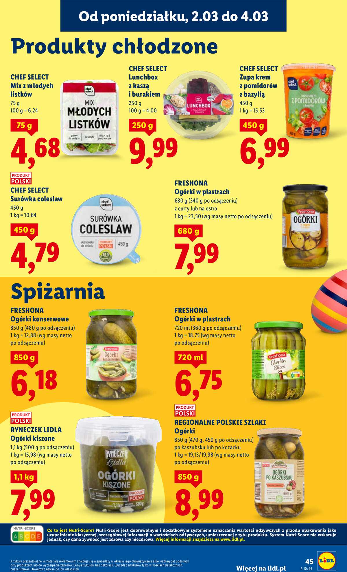 Leták Lidl Polsko 2.3.-4.3.2026 strana 45
