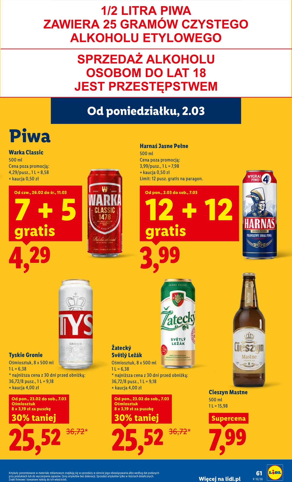 Leták Lidl Polsko 2.3.-4.3.2026 strana 61