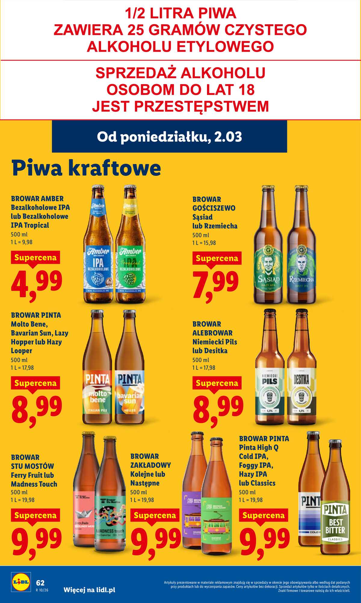 Leták Lidl Polsko 2.3.-4.3.2026 strana 62
