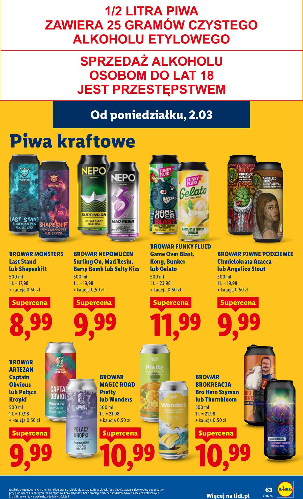 Leták Lidl Polsko 2.3.-4.3.2026 strana 63