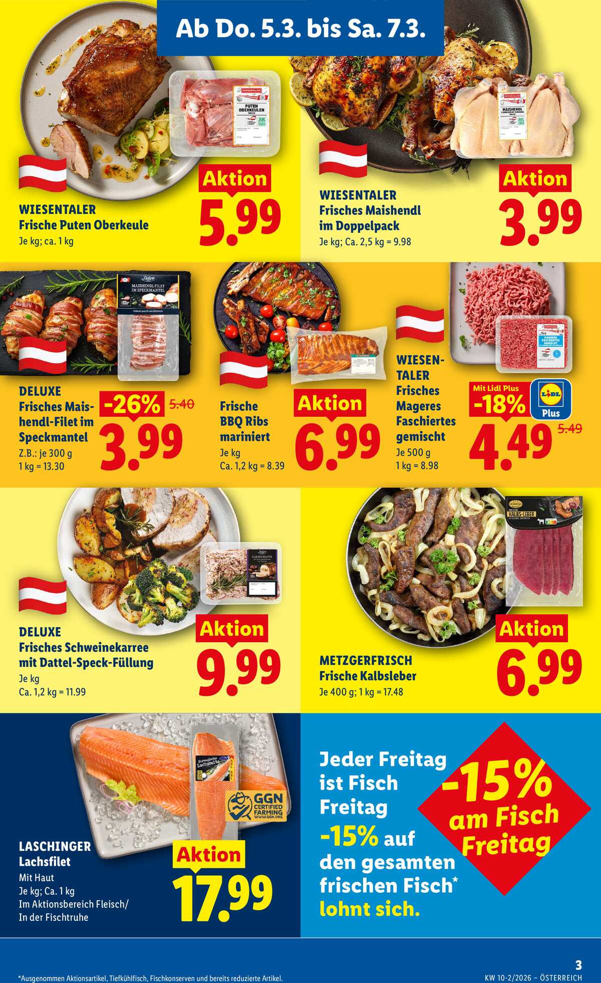Leták Lidl Rakousko 5.3.-11.3.2026 strana 5