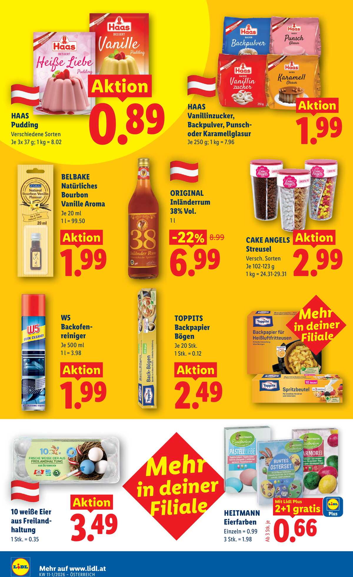 Leták Lidl Rakousko 5.3.-11.3.2026 strana 45