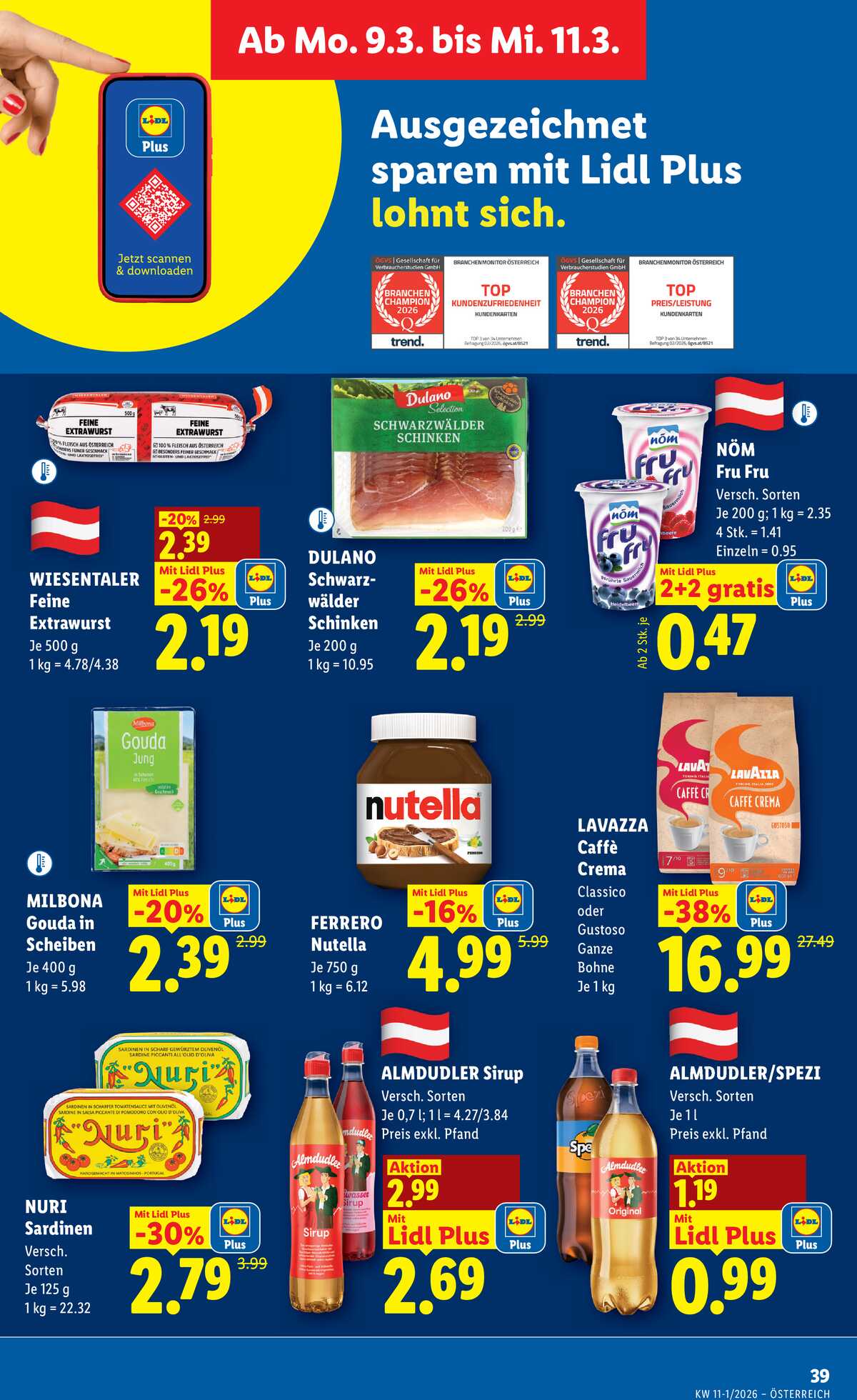 Leták Lidl Rakousko 5.3.-11.3.2026 strana 46