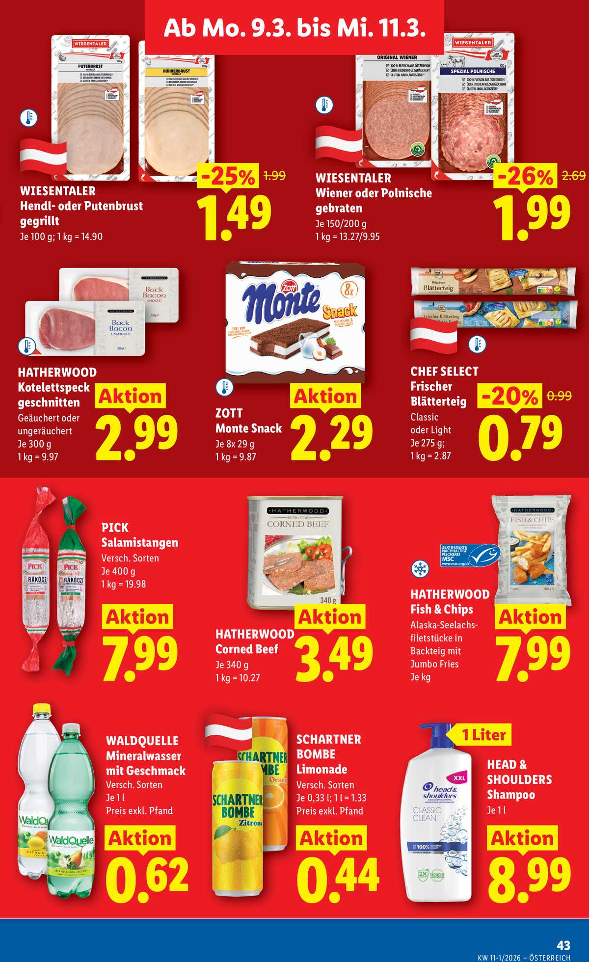 Leták Lidl Rakousko 5.3.-11.3.2026 strana 50