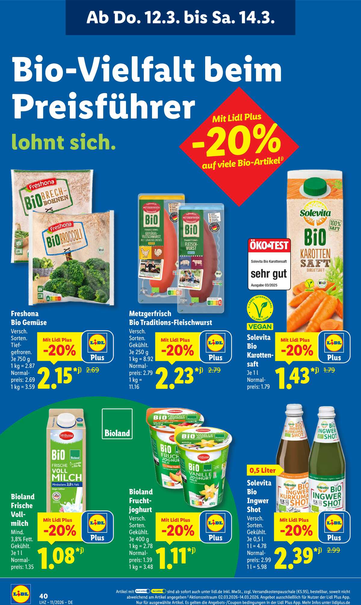Leták Lidl Německo 9.3.-14.3.2026 strana 62