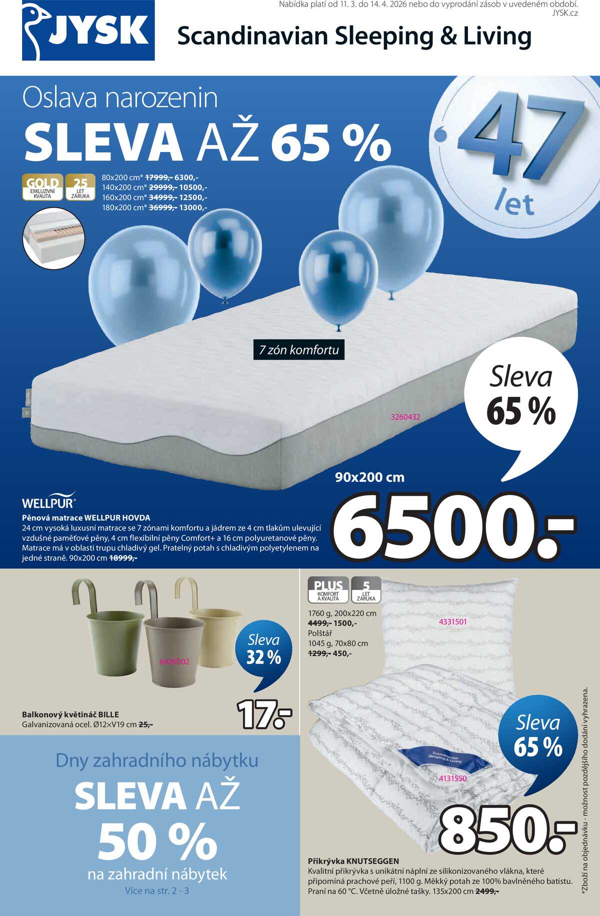 Jysk od 11.3. do 14.4.2026 strana 1