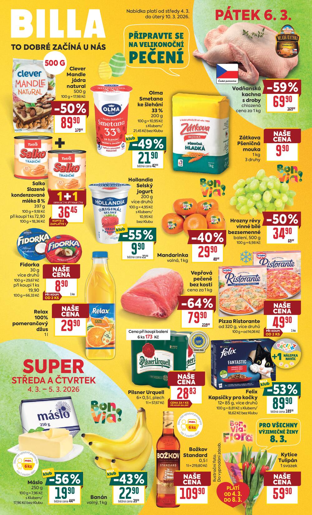 BILLA malý leták od 4.3. do 10.3.2026