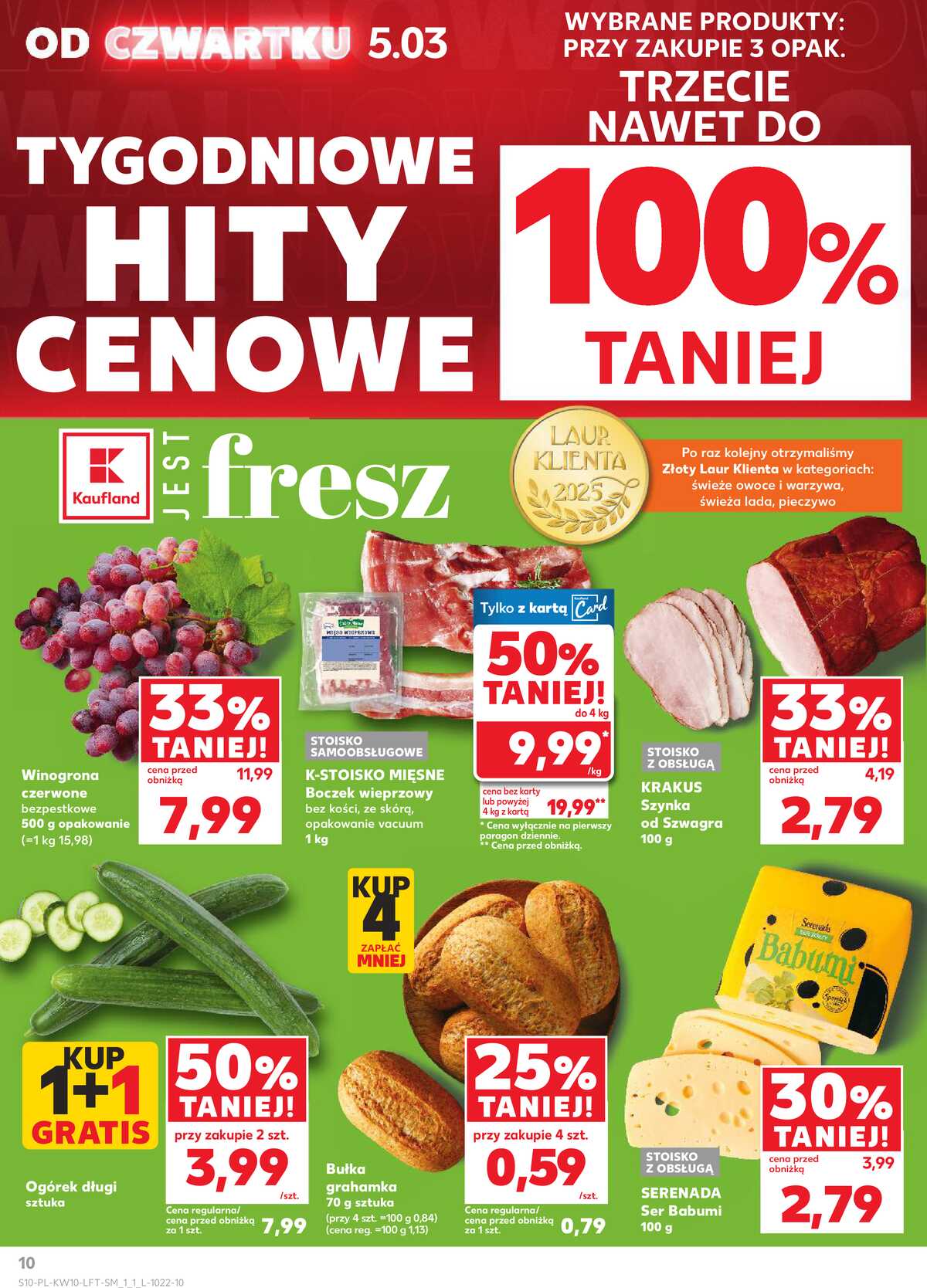 Leták Kaufland Polsko 5.3.-11.3.2026 - Noviny týdne strana 10