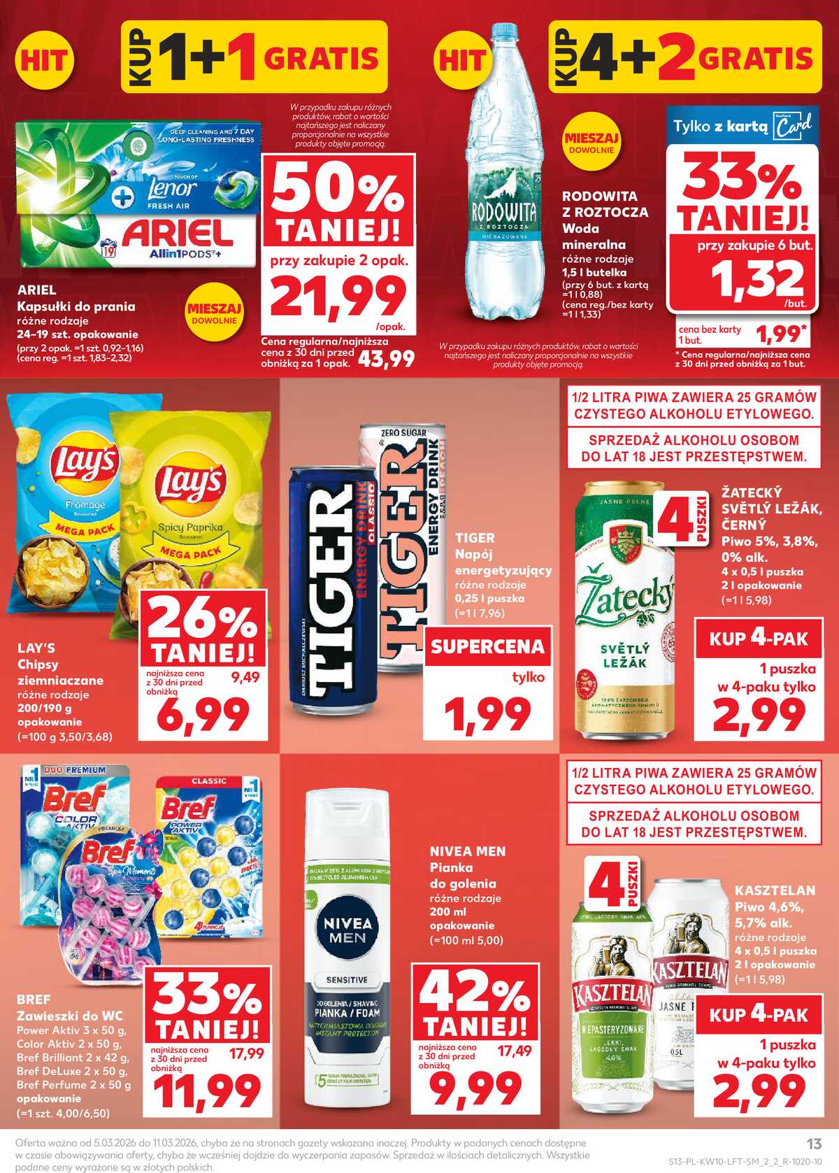 Leták Kaufland Polsko 5.3.-11.3.2026 - Noviny týdne strana 13