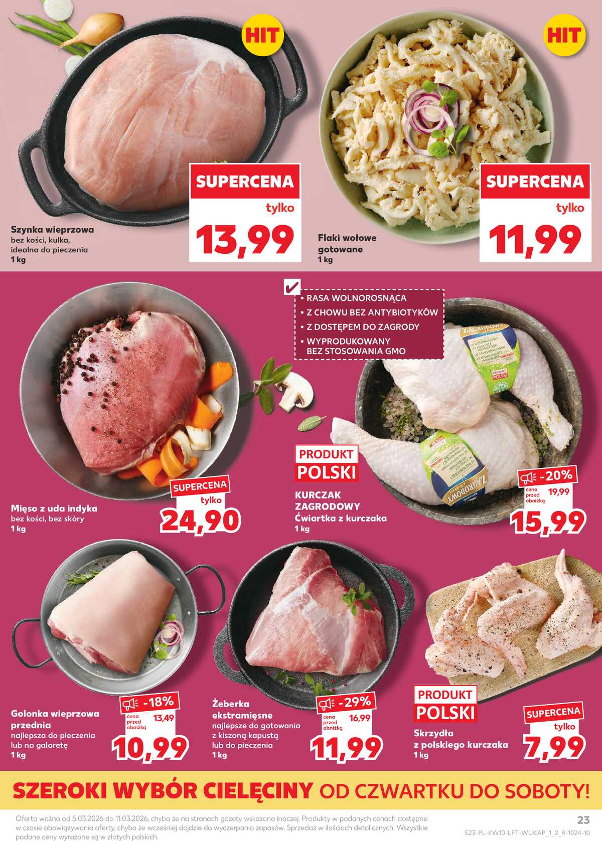 Leták Kaufland Polsko 5.3.-11.3.2026 - Noviny týdne strana 23