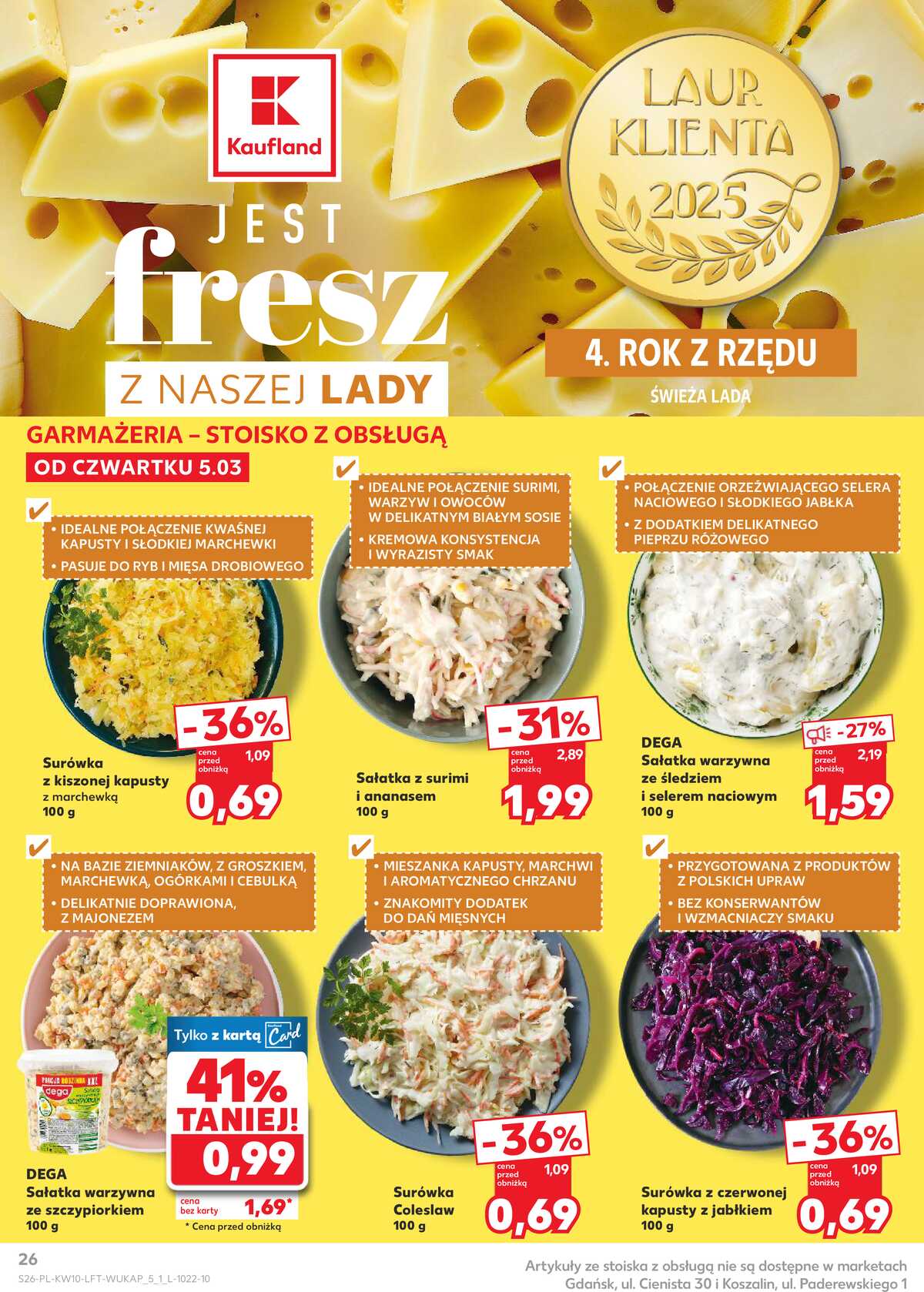 Leták Kaufland Polsko 5.3.-11.3.2026 - Noviny týdne strana 26