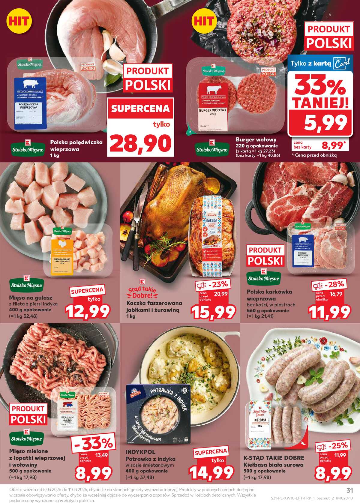 Leták Kaufland Polsko 5.3.-11.3.2026 - Noviny týdne strana 31