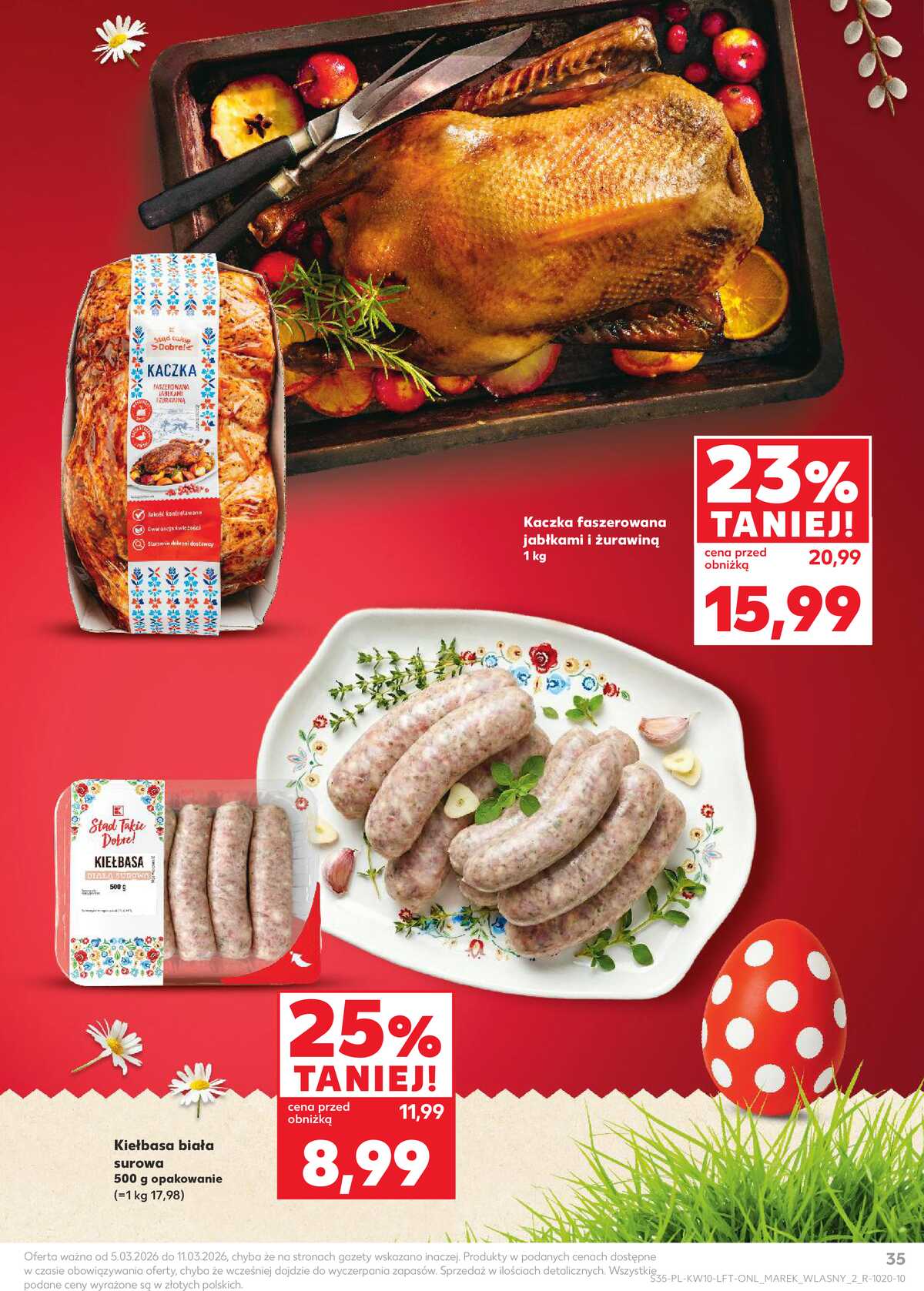 Leták Kaufland Polsko 5.3.-11.3.2026 - Noviny týdne strana 35