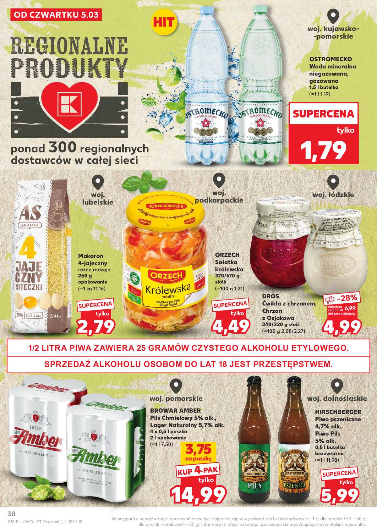 Leták Kaufland Polsko 5.3.-11.3.2026 - Noviny týdne strana 38