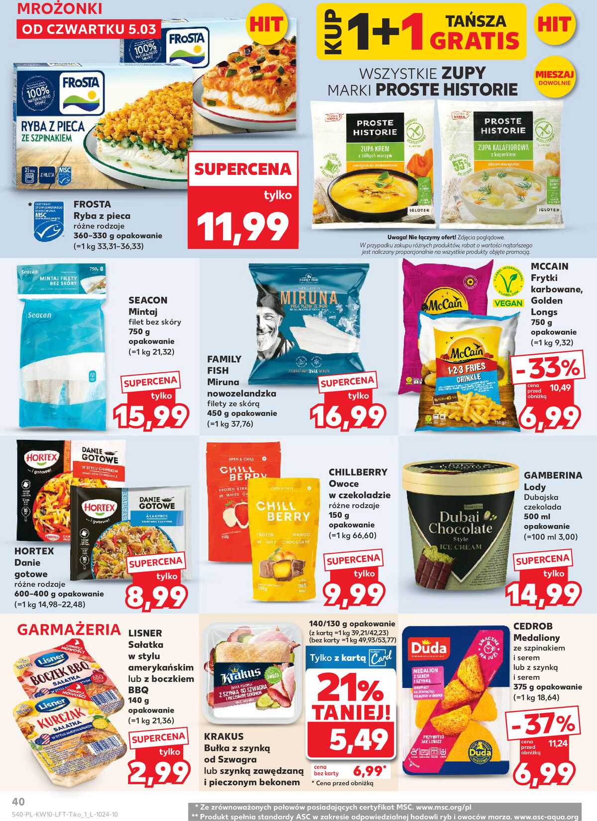 Leták Kaufland Polsko 5.3.-11.3.2026 - Noviny týdne strana 40
