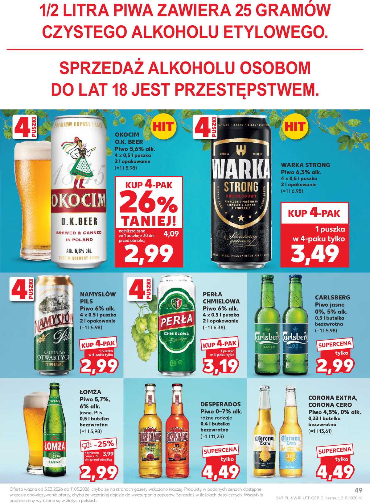 Leták Kaufland Polsko 5.3.-11.3.2026 - Noviny týdne strana 49