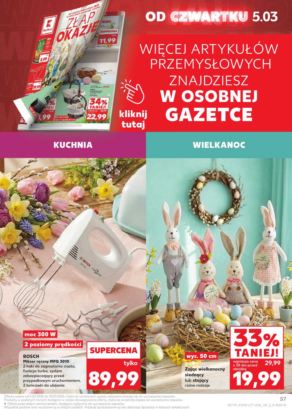 Leták Kaufland Polsko 5.3.-11.3.2026 - Noviny týdne strana 57