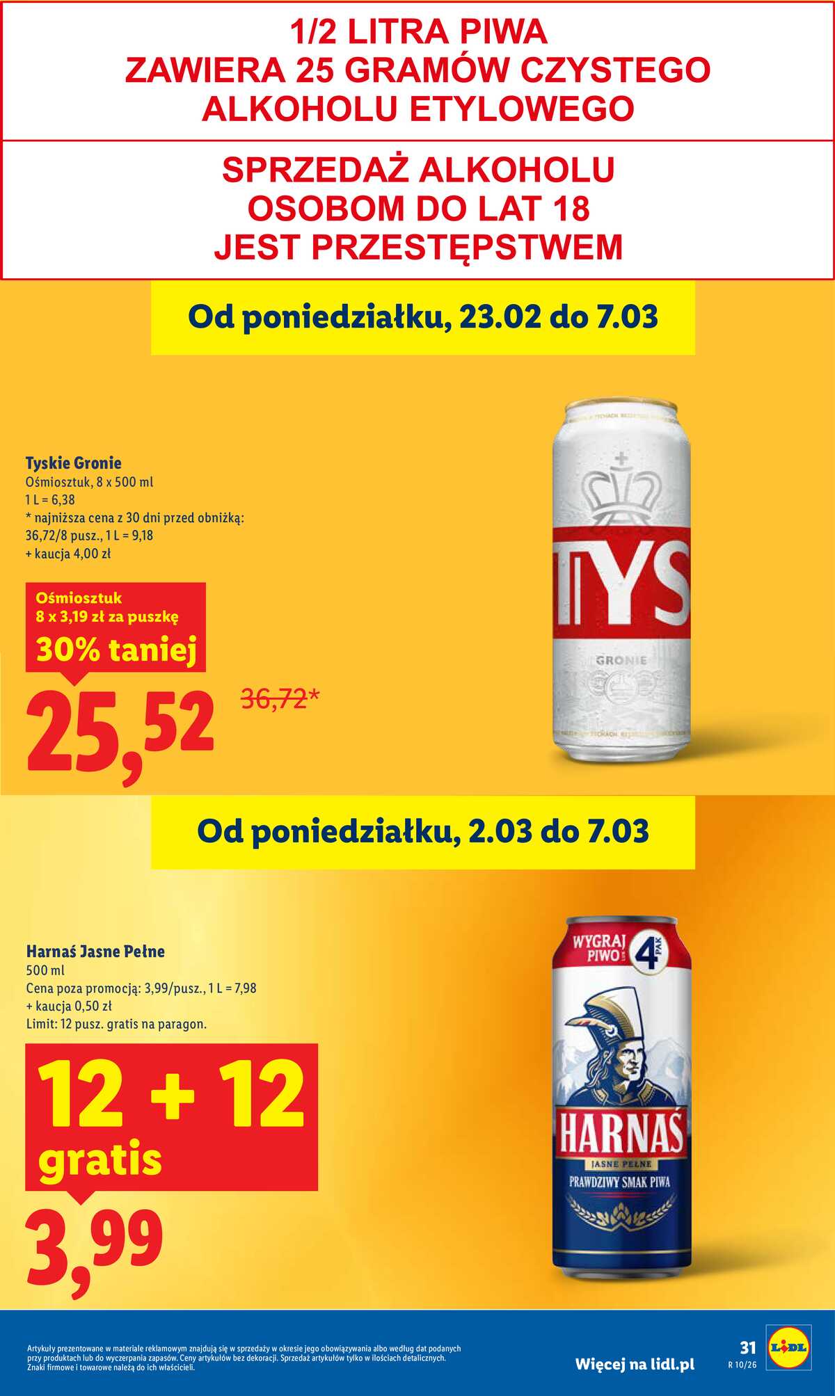 Leták Lidl Polsko 5.3.-7.3.2026 strana 31