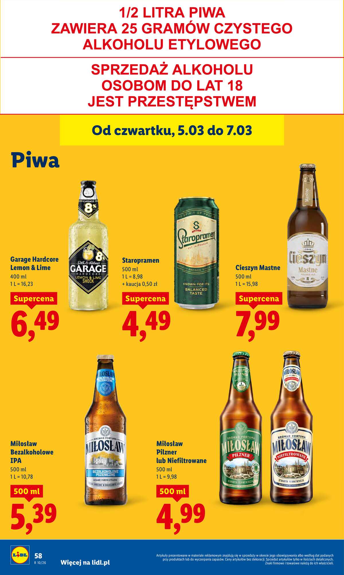 Leták Lidl Polsko 5.3.-7.3.2026 strana 60