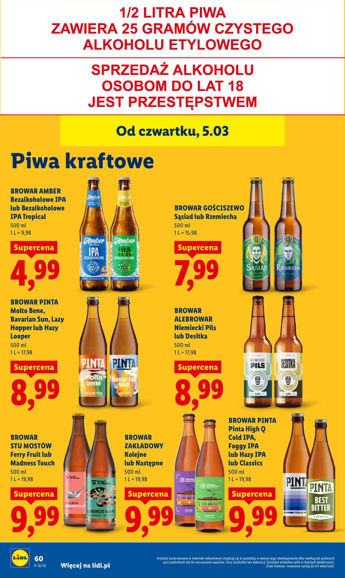 Leták Lidl Polsko 5.3.-7.3.2026 strana 62