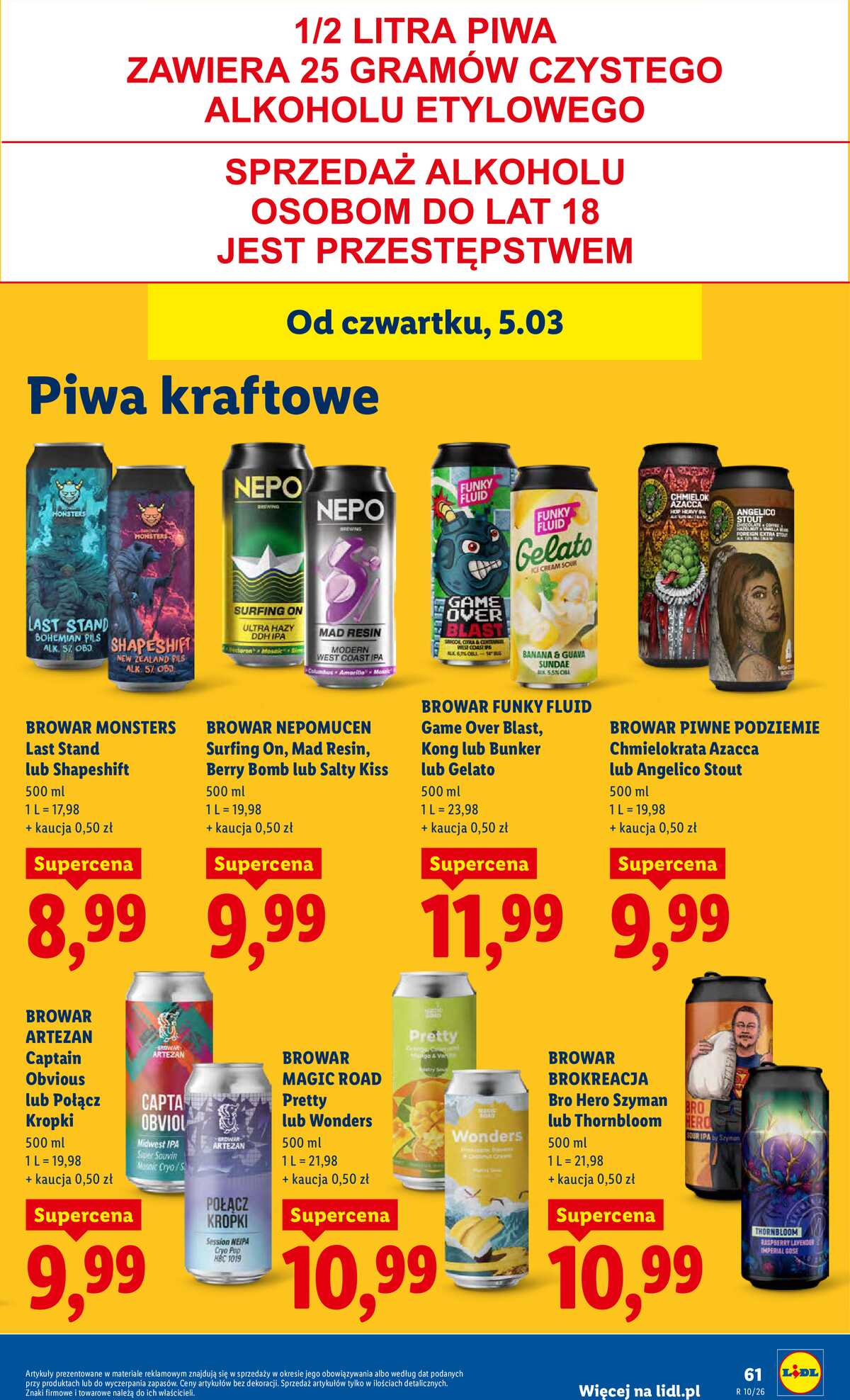 Leták Lidl Polsko 5.3.-7.3.2026 strana 63