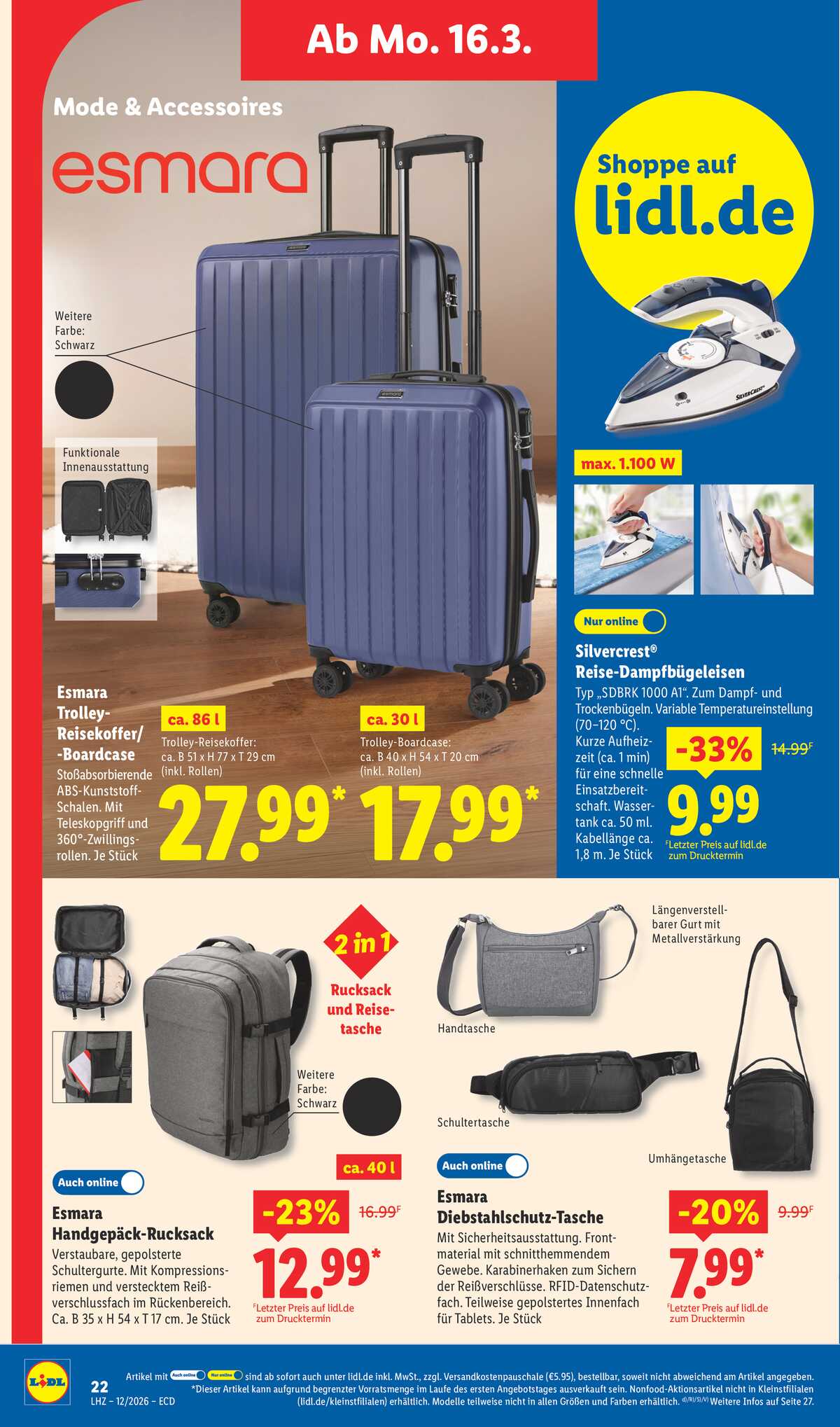 Leták Lidl Německo 16.3.-21.3.2026 strana 14