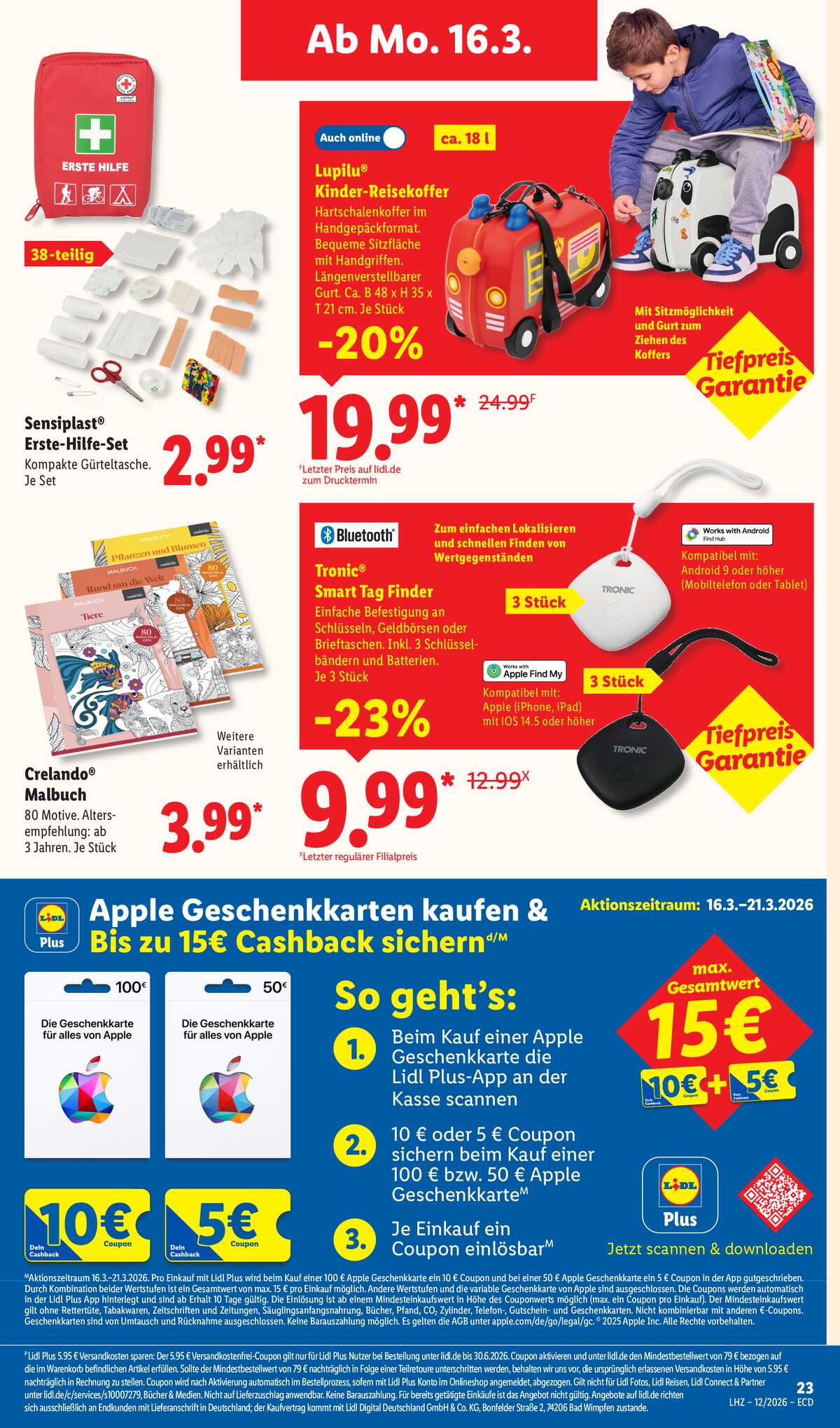 Leták Lidl Německo 16.3.-21.3.2026 strana 15