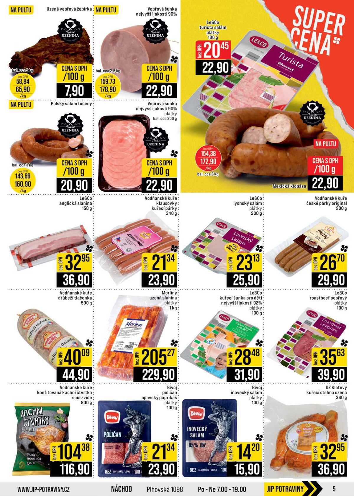 JIP Cash & Carry Brno, Praha, Ostrava, Jilemnice, Pardubice, Ostrava, Karlovy Vary, Olomouc a Zlín od 4.3. do 10.3.2026 strana 5