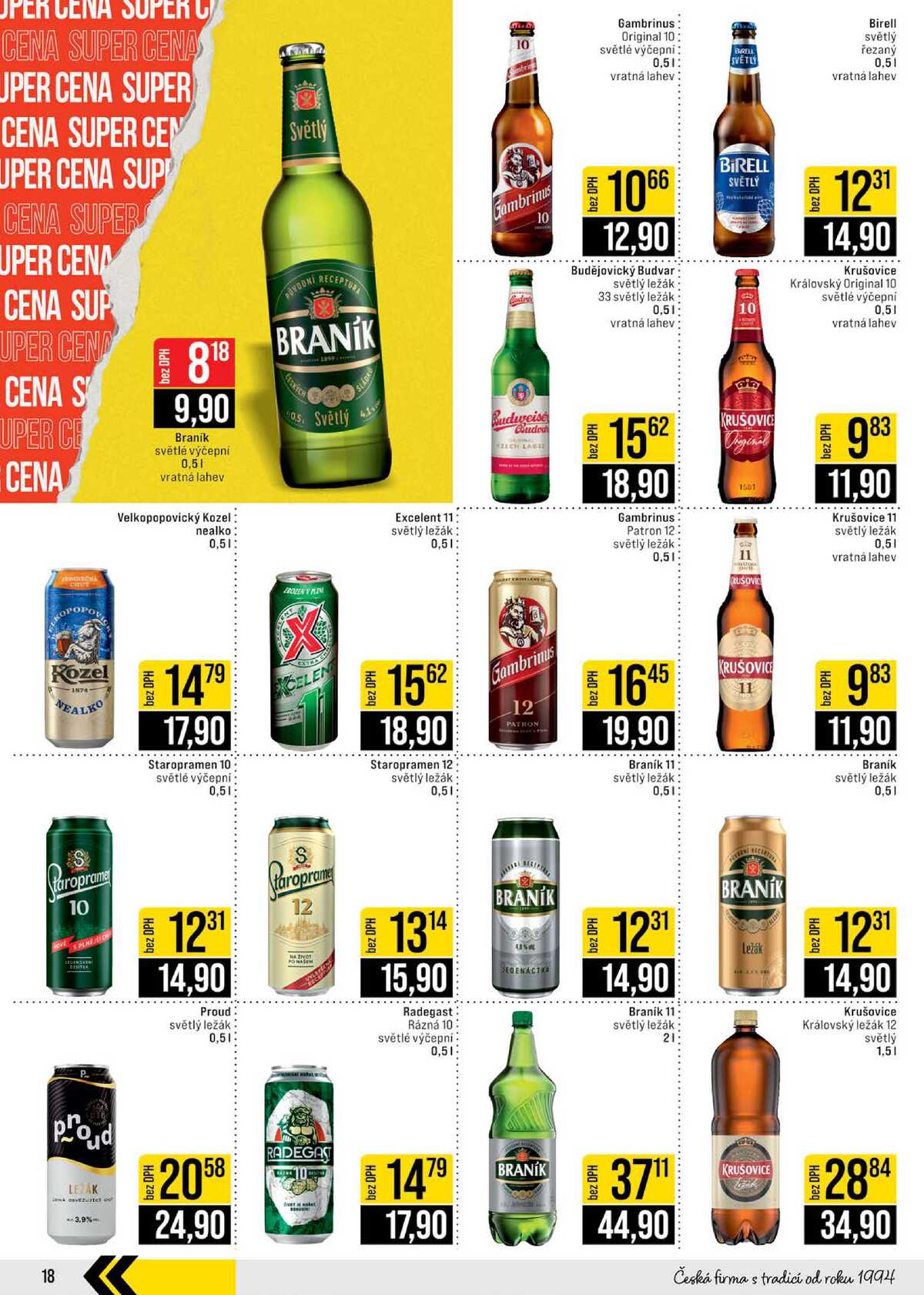 JIP Cash & Carry Brno, Praha, Ostrava, Jilemnice, Pardubice, Ostrava, Karlovy Vary, Olomouc a Zlín od 4.3. do 10.3.2026 strana 18