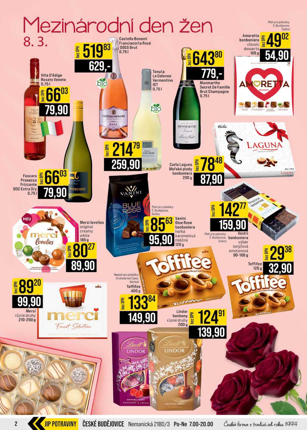 JIP Cash & Carry České Budějovice, Most, Náchod, Polička, Sušice a Svoboda nad Úpou od 4.3. do 10.3.2026 strana 2