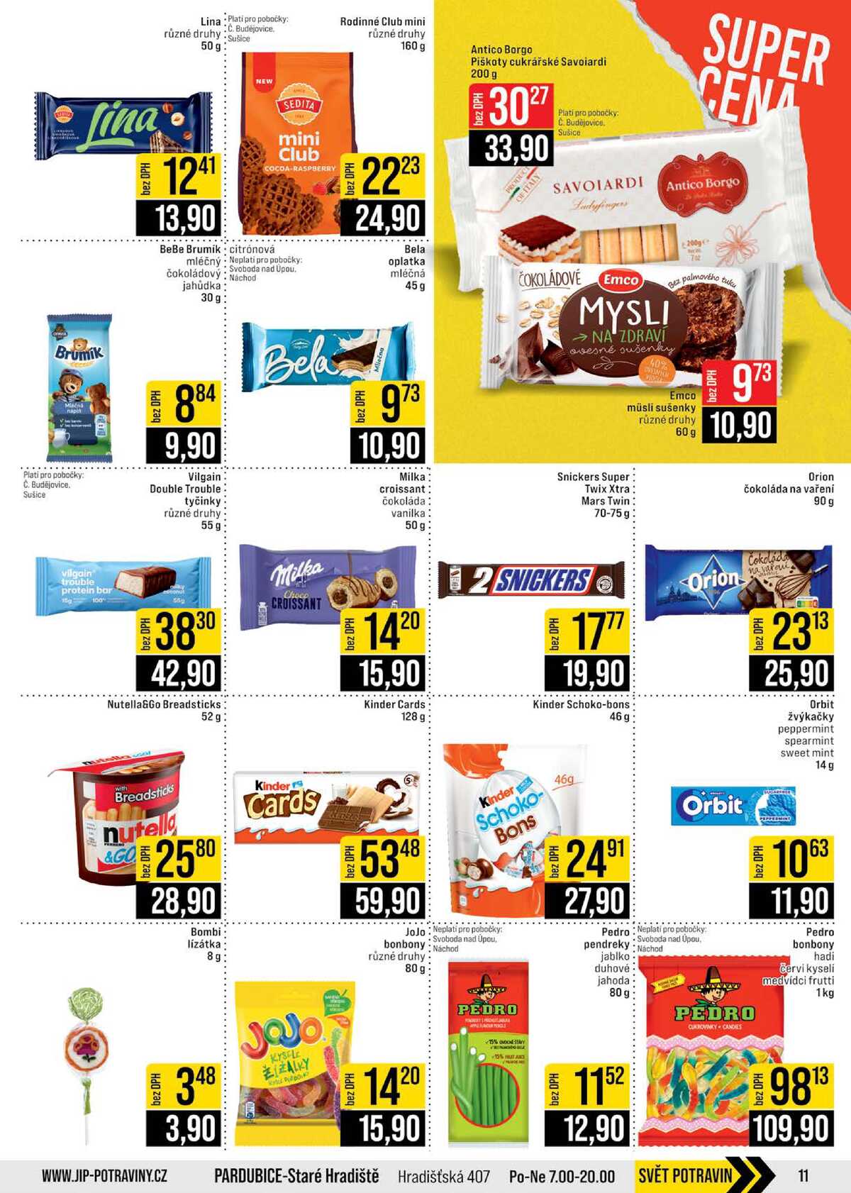 JIP Cash & Carry České Budějovice, Most, Náchod, Polička, Sušice a Svoboda nad Úpou od 4.3. do 10.3.2026 strana 11