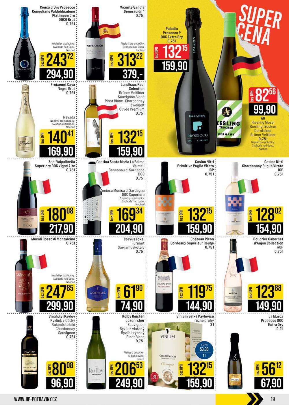 JIP Cash & Carry České Budějovice, Most, Náchod, Polička, Sušice a Svoboda nad Úpou od 4.3. do 10.3.2026