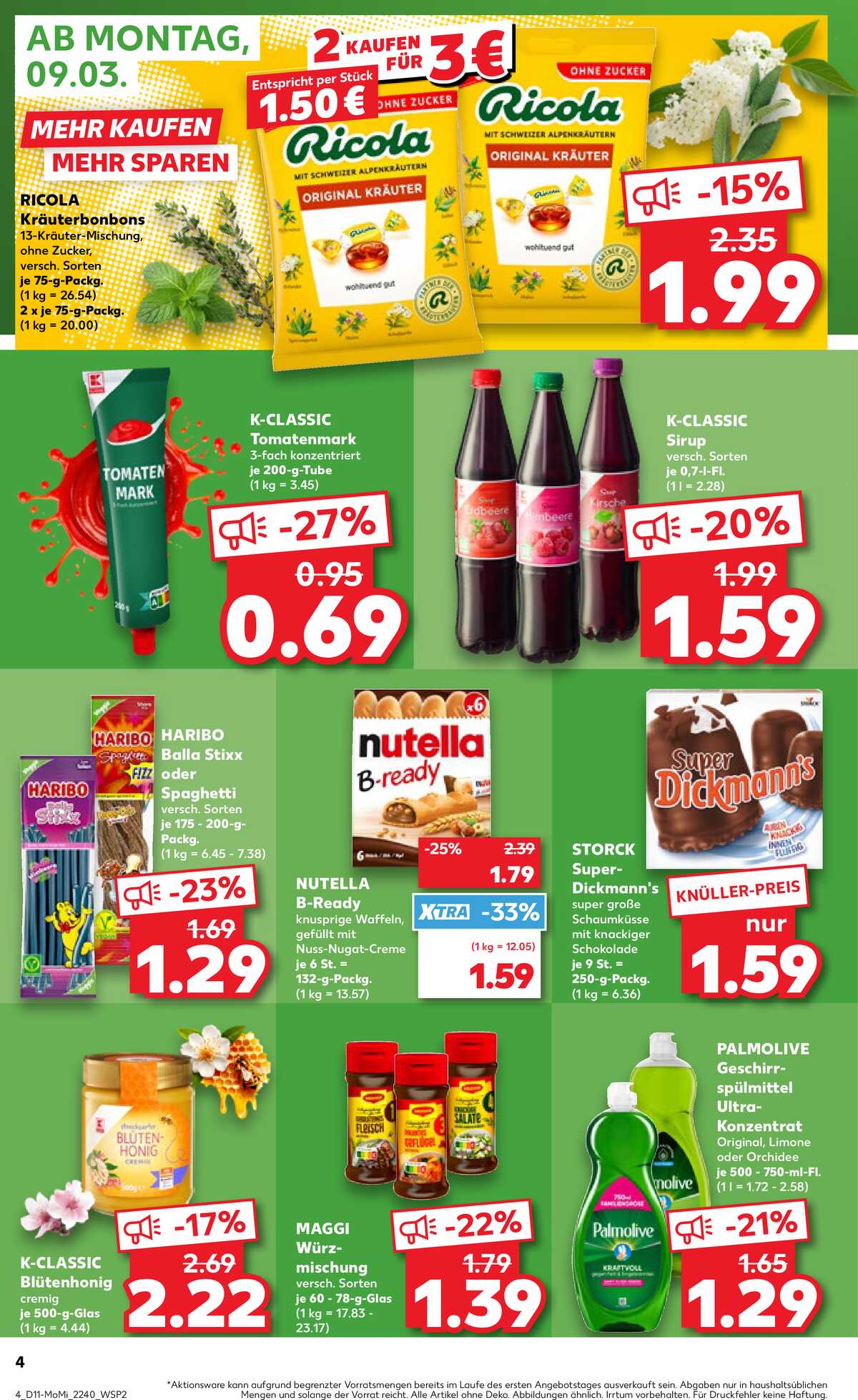 Leták Kaufland Německo 9.3.-11.3.2026 strana 4