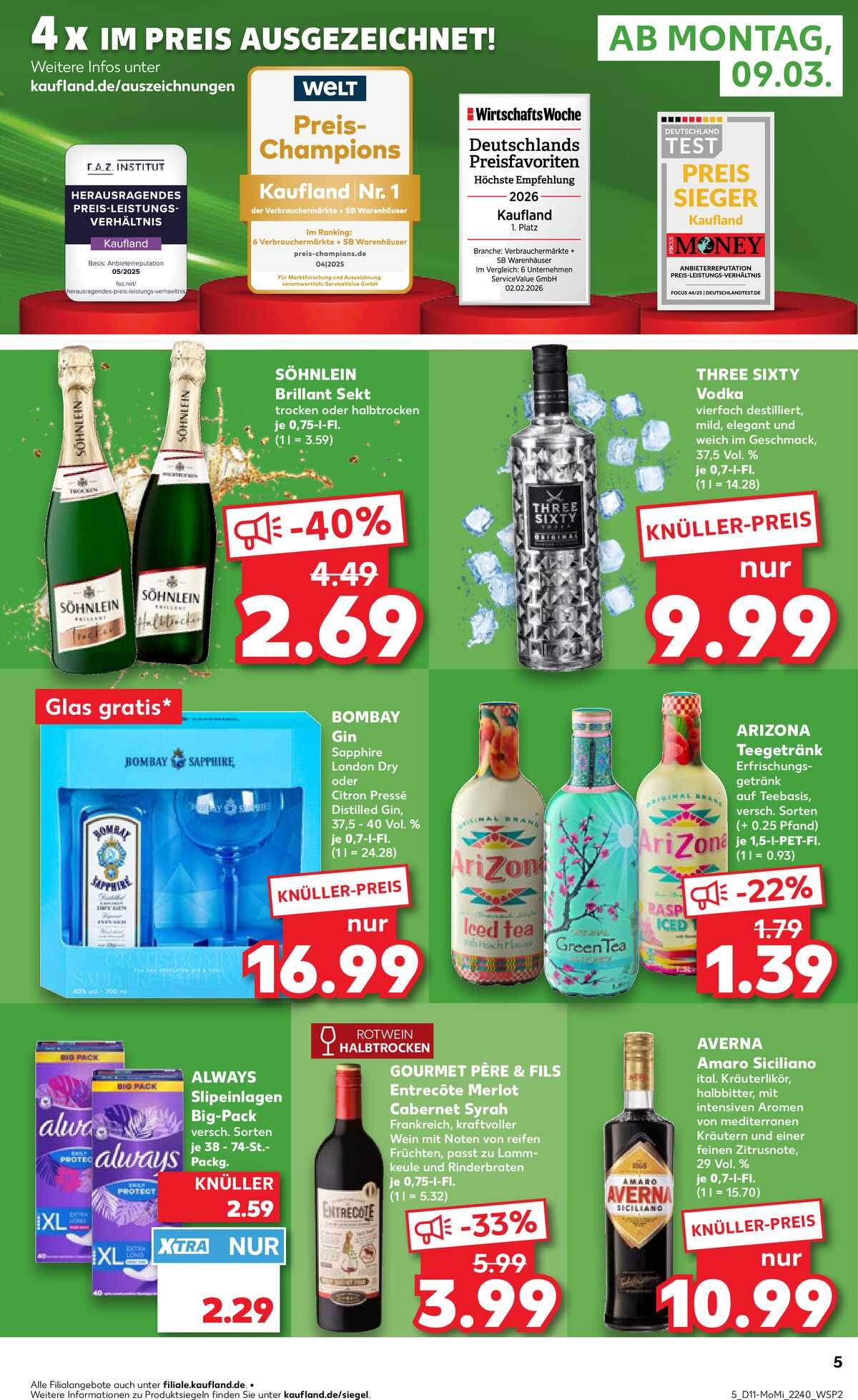 Leták Kaufland Německo 9.3.-11.3.2026 strana 5