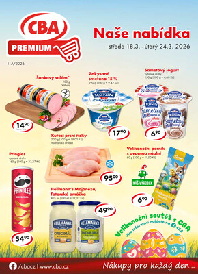 CBA prodejní družstvo letáky