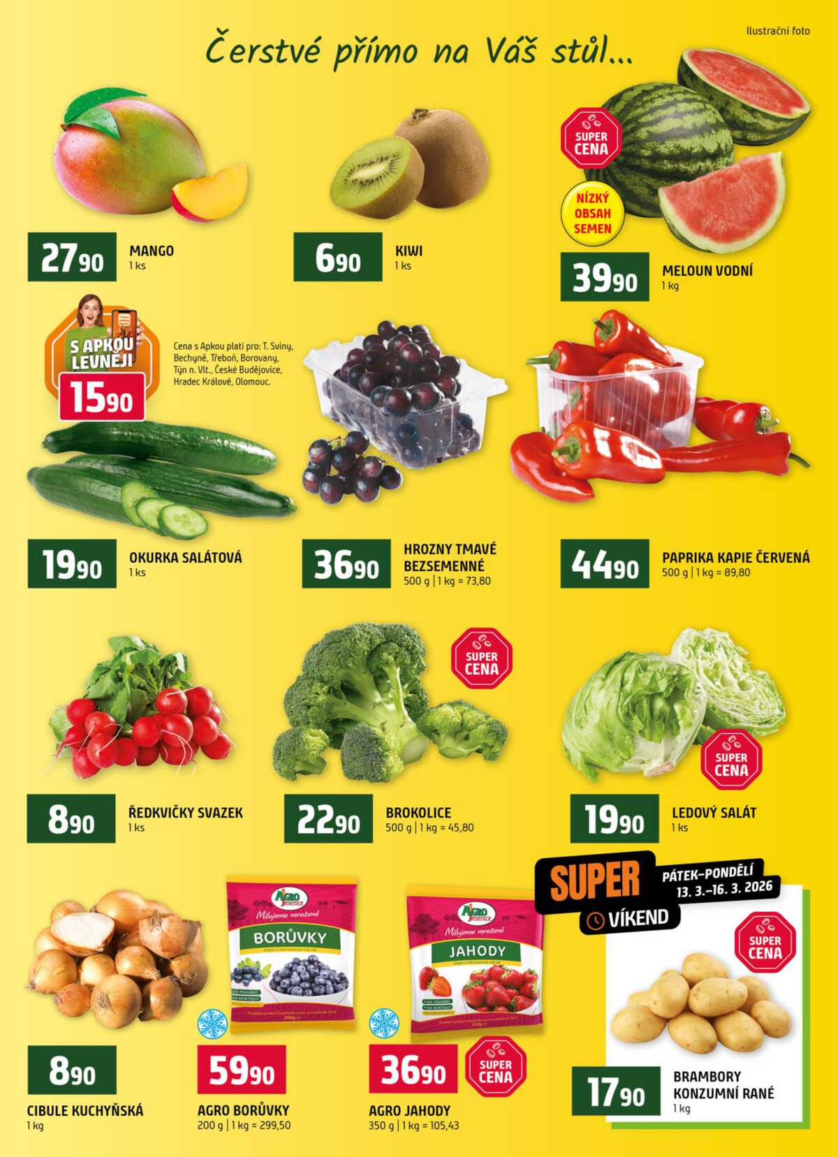 Terno České Budějovice, Třeboň, Trhové sviny, Bechyně, Týn nad Vltavou od 11.3. do 17.3.2026 strana 6